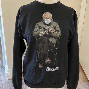 Bernie Sanders Mitten Meme Crewneck Sweatshirt from Inauguration - Brand New